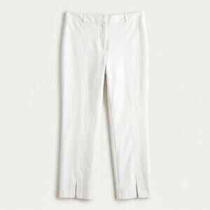 J.McLaughlin Womens 10 Luxury Coastal Preppy Bainbridge Cloth Deanne Split Pants